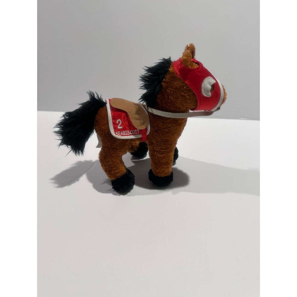 2003 Breyer Seasbiscuit Stuffed Horse Plush racetrack souvenir- Number 10102